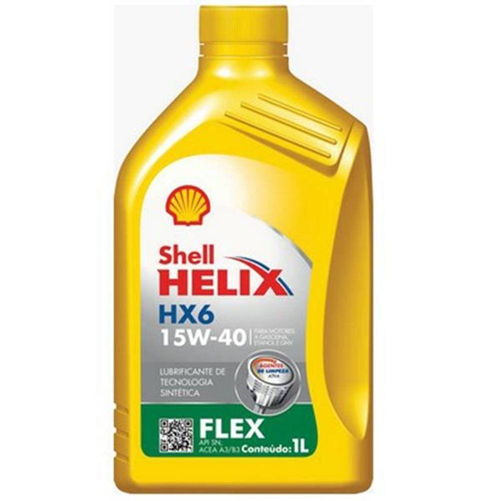 Óleo Shell 15W40 Helix Hx6 Sl Semi Sintético 1 Litro