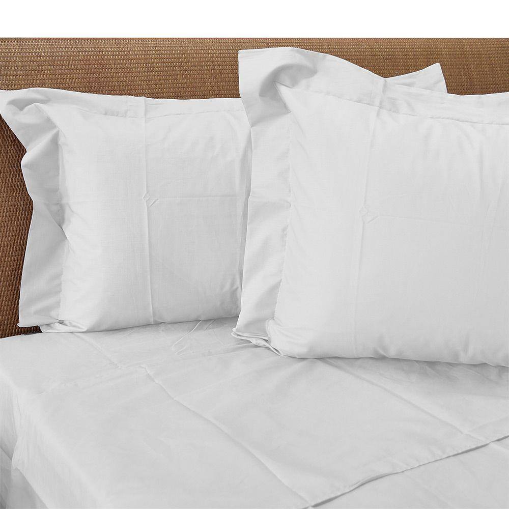 Jogo de Cama Queen Branco - Vida Bela 200 fios - Kacyumara