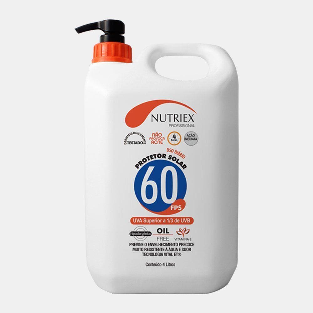 Protetor Solar FPS 60 Nutriex 4 Litros com Dosador