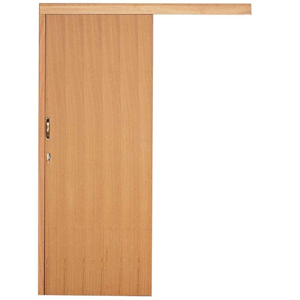 Kit Porta de Correr PE91 Esel 2,13mx90cmx12cm Angelim Direita
