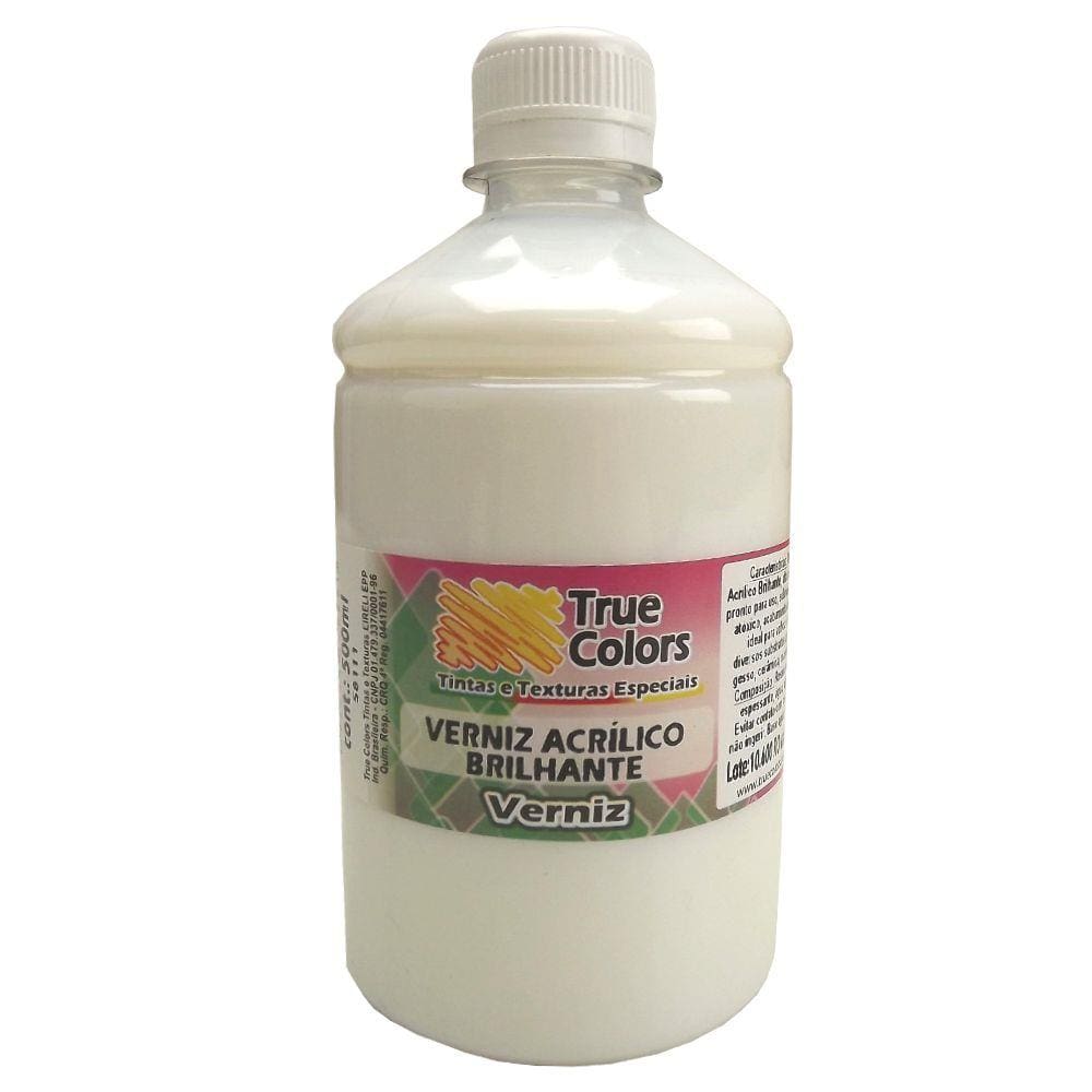 Verniz Acrílico Brilhante 500ml - True Colors