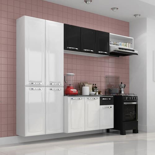 imagem-Cozinha Compacta Amanda 4 Peças - Branco