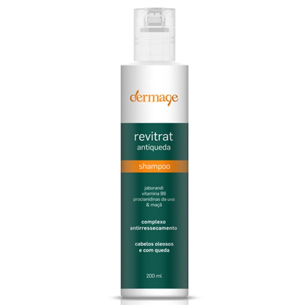 Revitrat Shampoo Antiqueda Cabelos Oleosos Dermage 200Ml