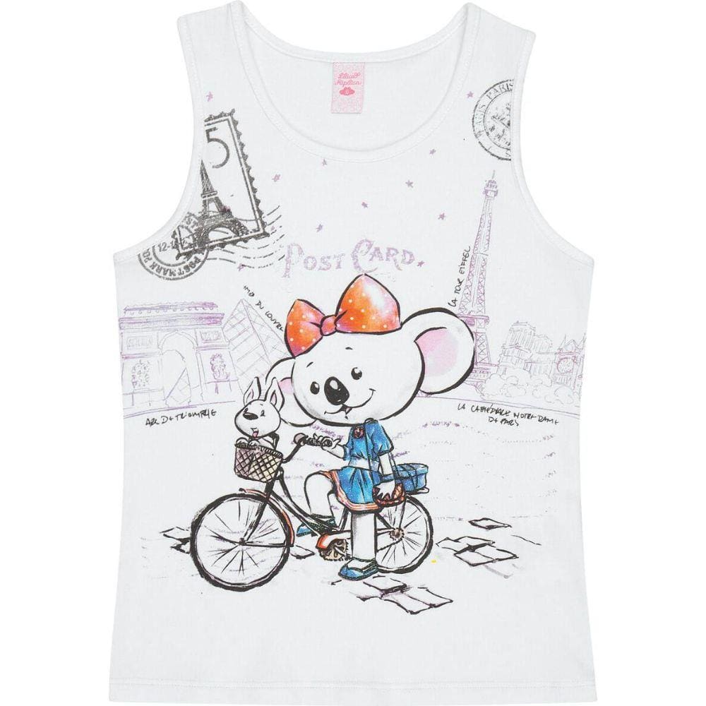 Blusa Branca Regata Lilica Ripilica - 10105653