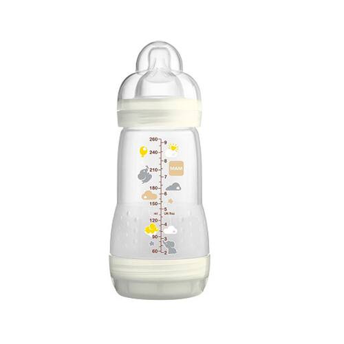 Mamadeira First Bottle Mam 260Ml Bege Menor preço em Mamadeira First Bottle Mam 260Ml Bege