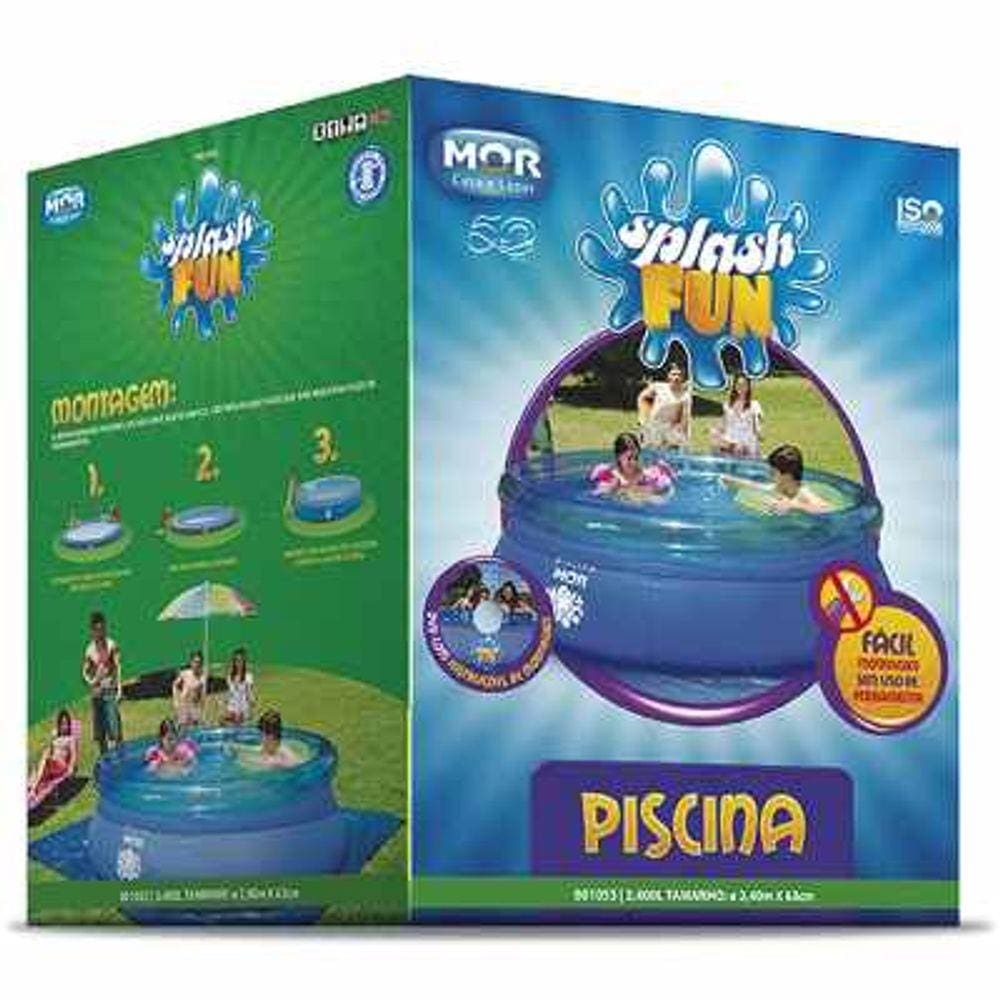 Piscina Redonda 2400 Litros Inflavel Splash Fun - Mor