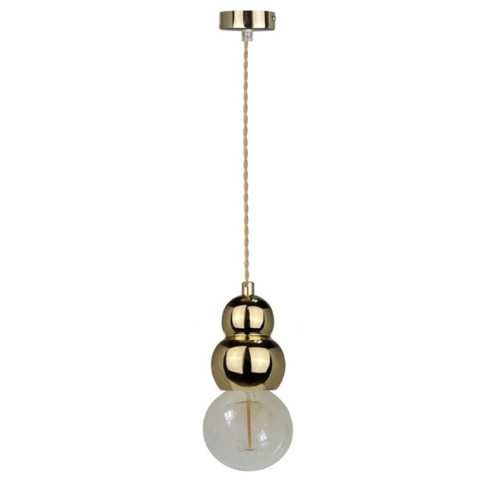Pendente Soquete 1E27 Dourado Gold