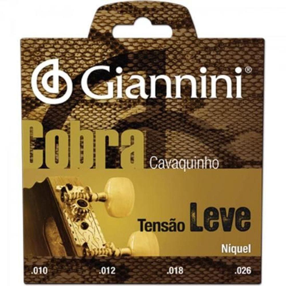 Encordoamento Para Cavaco Gescl Série Cobra Aço Leve Giannini