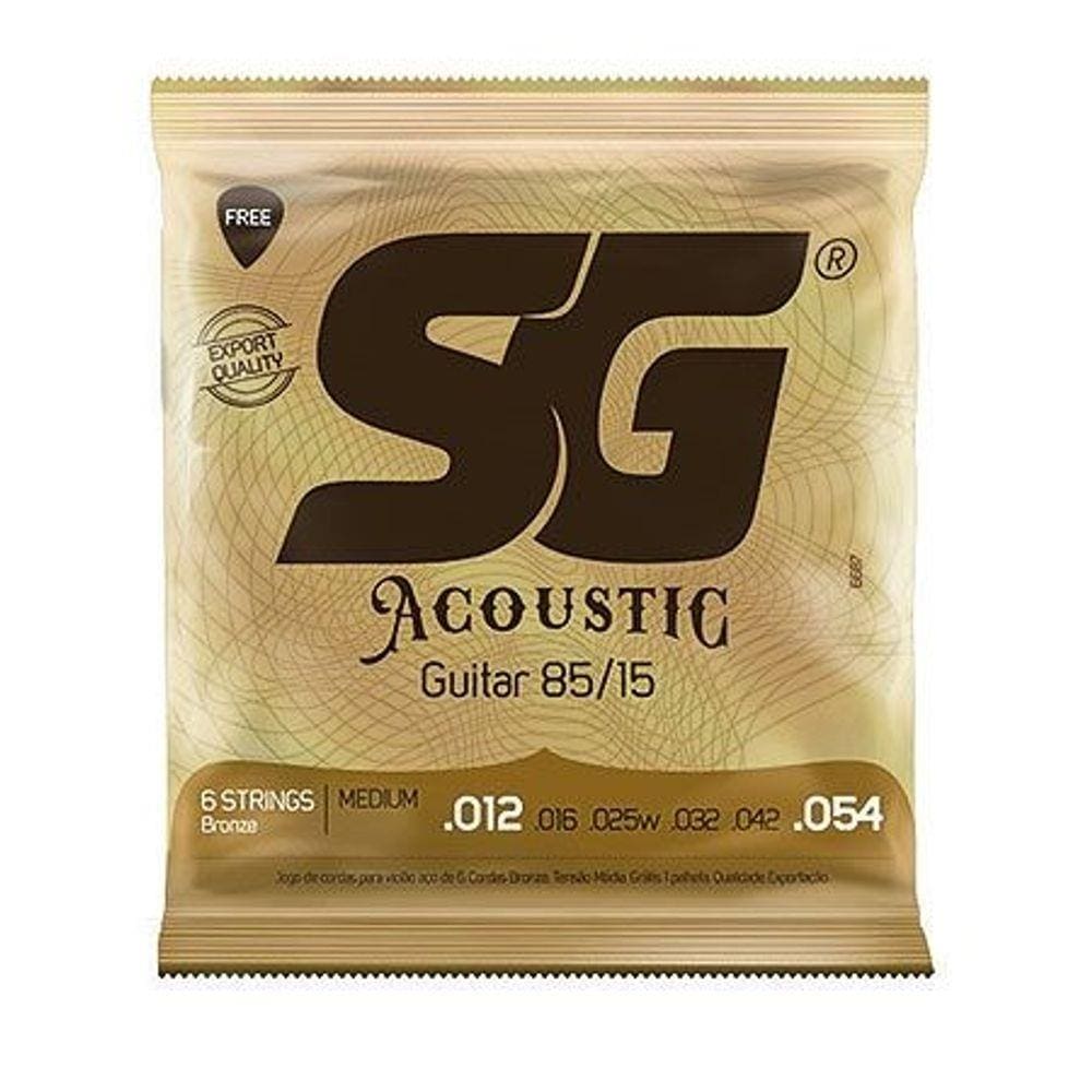 Encordoamento De Aço Para Violão 012 Bronze 85/15 Medium