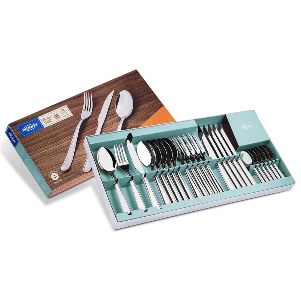 Faqueiro Brinox Módena Inox - 24 peças
