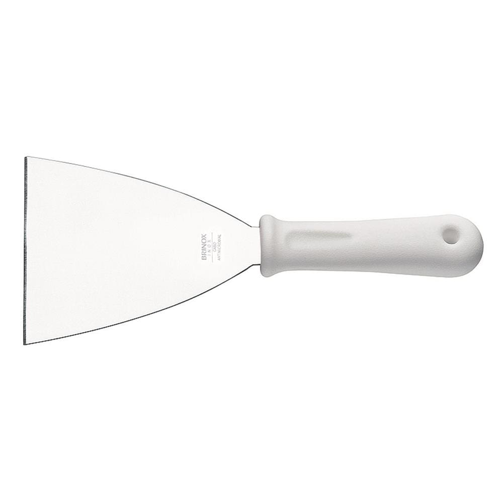 Espátula Raspadora Brinox Precision em Aço Inox 12 cm - Branca