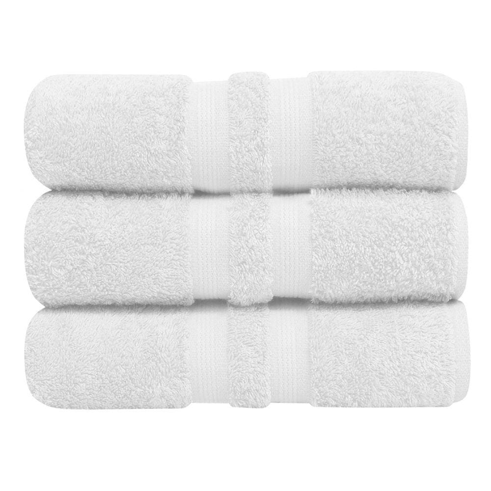 Toalha de Banho Buddemeyer - 100% Algodão Egípcio - Fio Penteado - Gramatura: 550g/m² - Branca