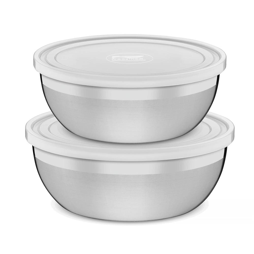Conjunto de Potes Tramontina 64220130 em Aço Inox e Plástico - 2 Peças