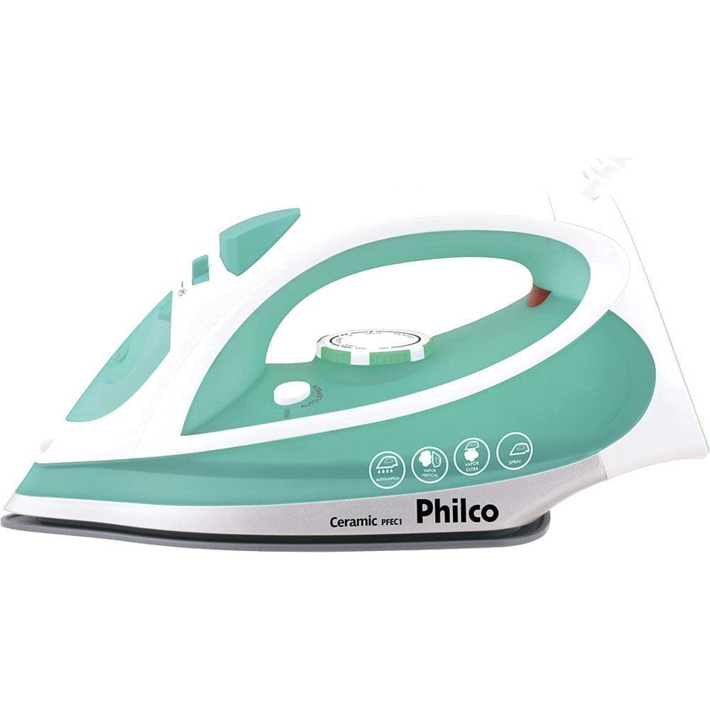 Ferro a Vapor com Spray e Base de Cerâmica Philco Ceramic PFEC1