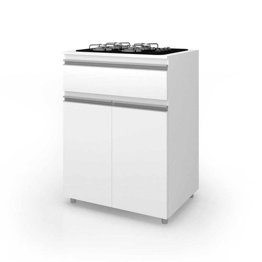 Balcão para Cooktop MovelBento ASM186 com 2 Portas e 1 Gaveta