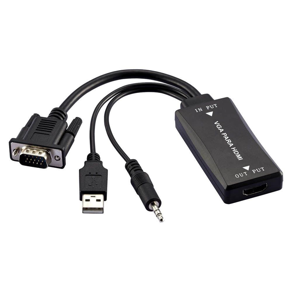 Conversor VGA M X HDMI F com áudio - Multilaser WI280