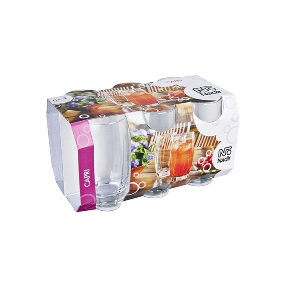 Jogo Com 6 Copos Long Drink Capri 410 Ml