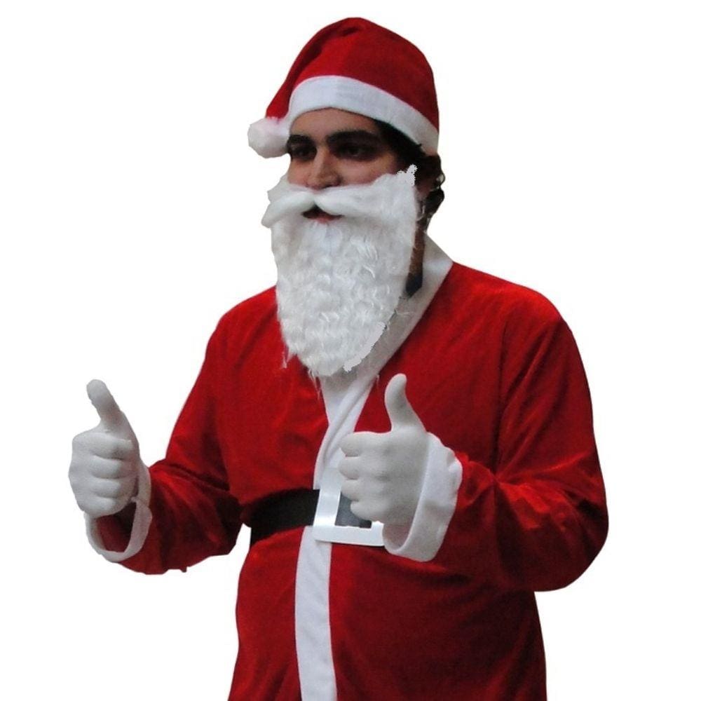 Fantasia Papai Noel Luxo 5 Peças - Magize