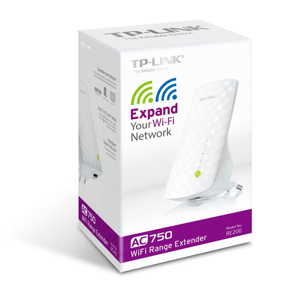 Repetidor de Sinal Wifi AC 750Mbps Tp-Link RE200