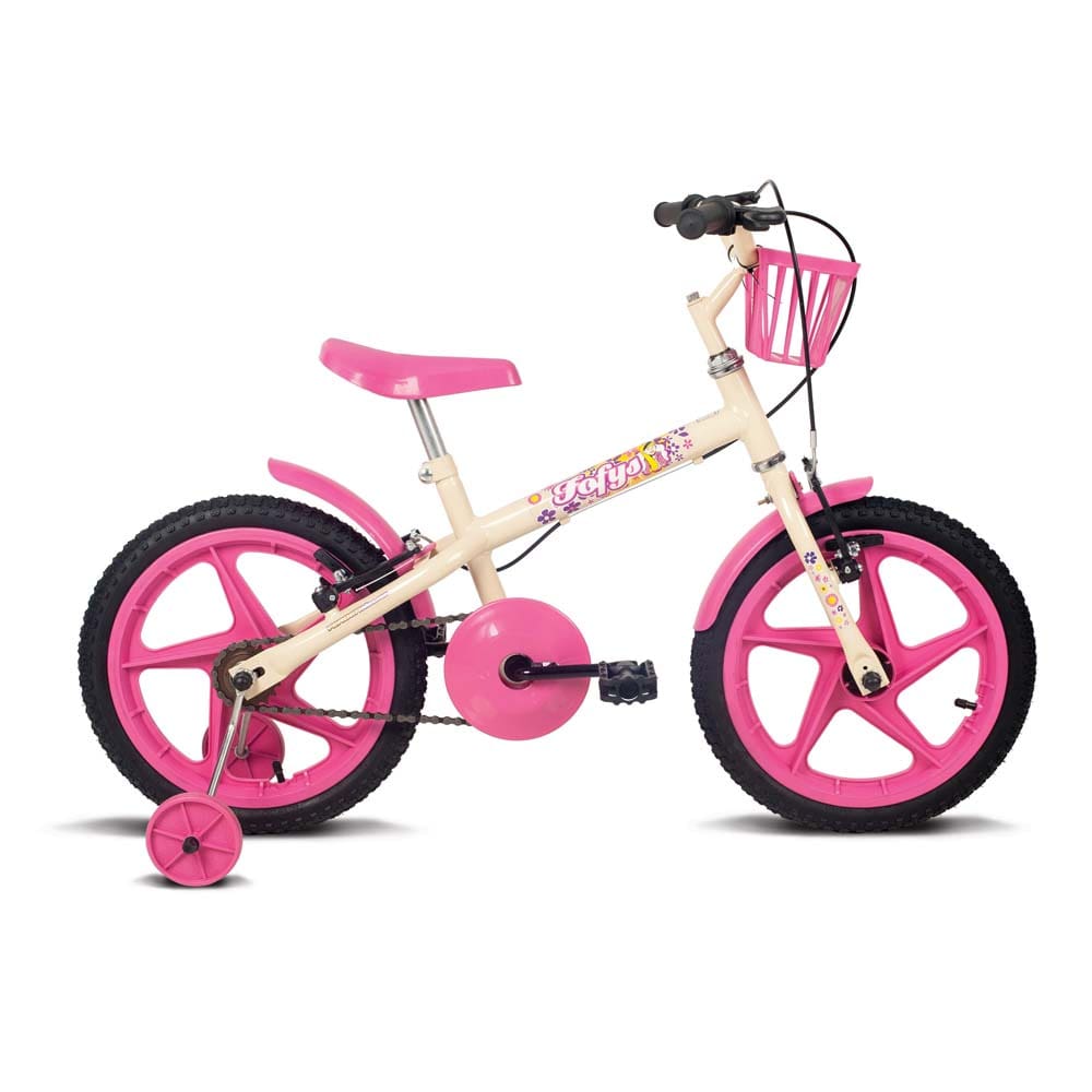 Bicicleta Verden Fofys Aro 16 Rígida 1 Marcha - Bege