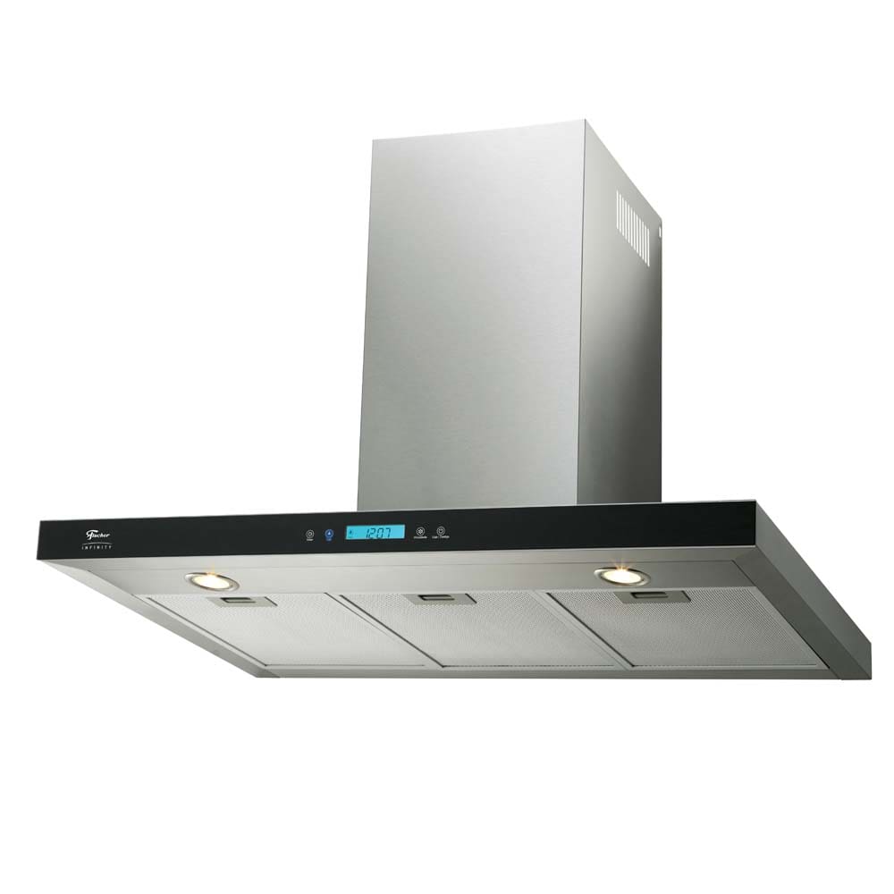 Coifa de Parede Fischer Infinity Vidro Preto - 90cm