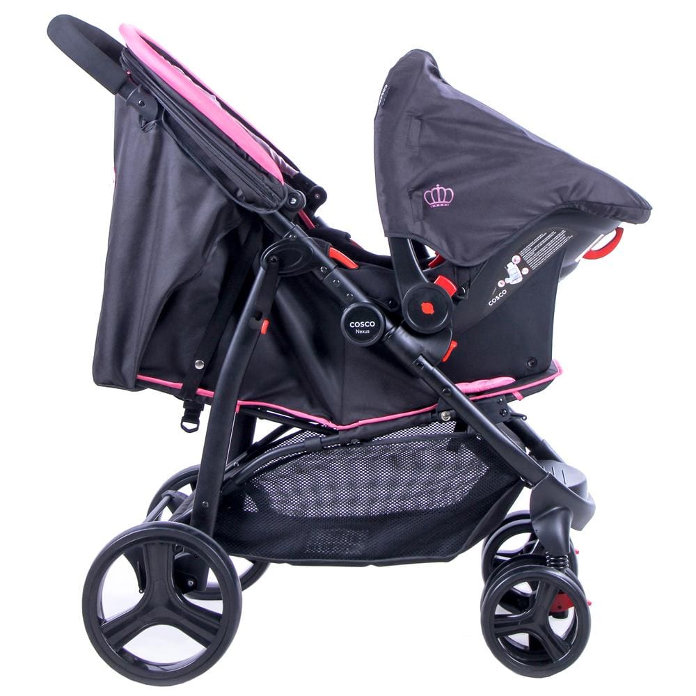 Carrinho De Bebê Travel System Reverse Rosa Cosco em oferta na Estrela10