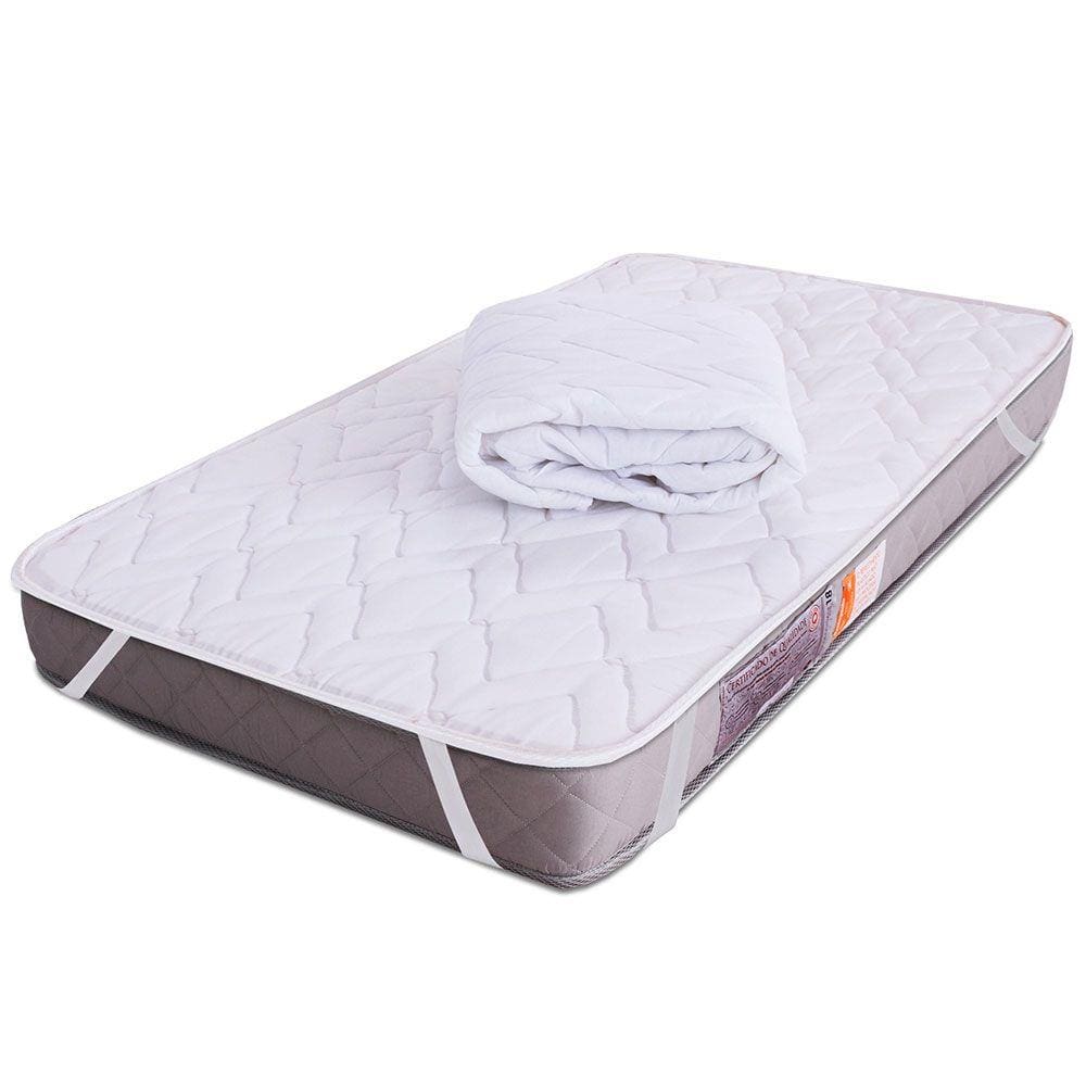 Kit Colchão de Berço Normal 130x60x12 + Protetor Impermeável Antialérgico