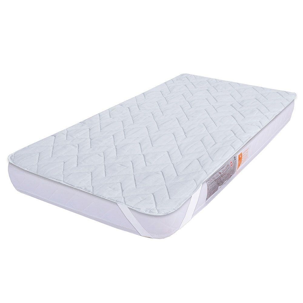 Kit Colchão Berço 130x60x10 Espuma Selada Antialérgico + Protetor Impermeável BF Colchões