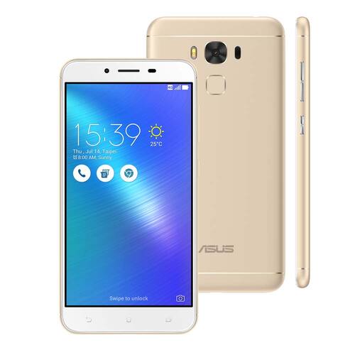 imagem-Smartphone Asus Zenfone 3 Max ZC553KL Gold com 32GB, Tela 5.5", Dual Chip, Câmera 16MP, 4G, Android 6.0 e Processador Qualcomm Octa Core e 2GB de RAM