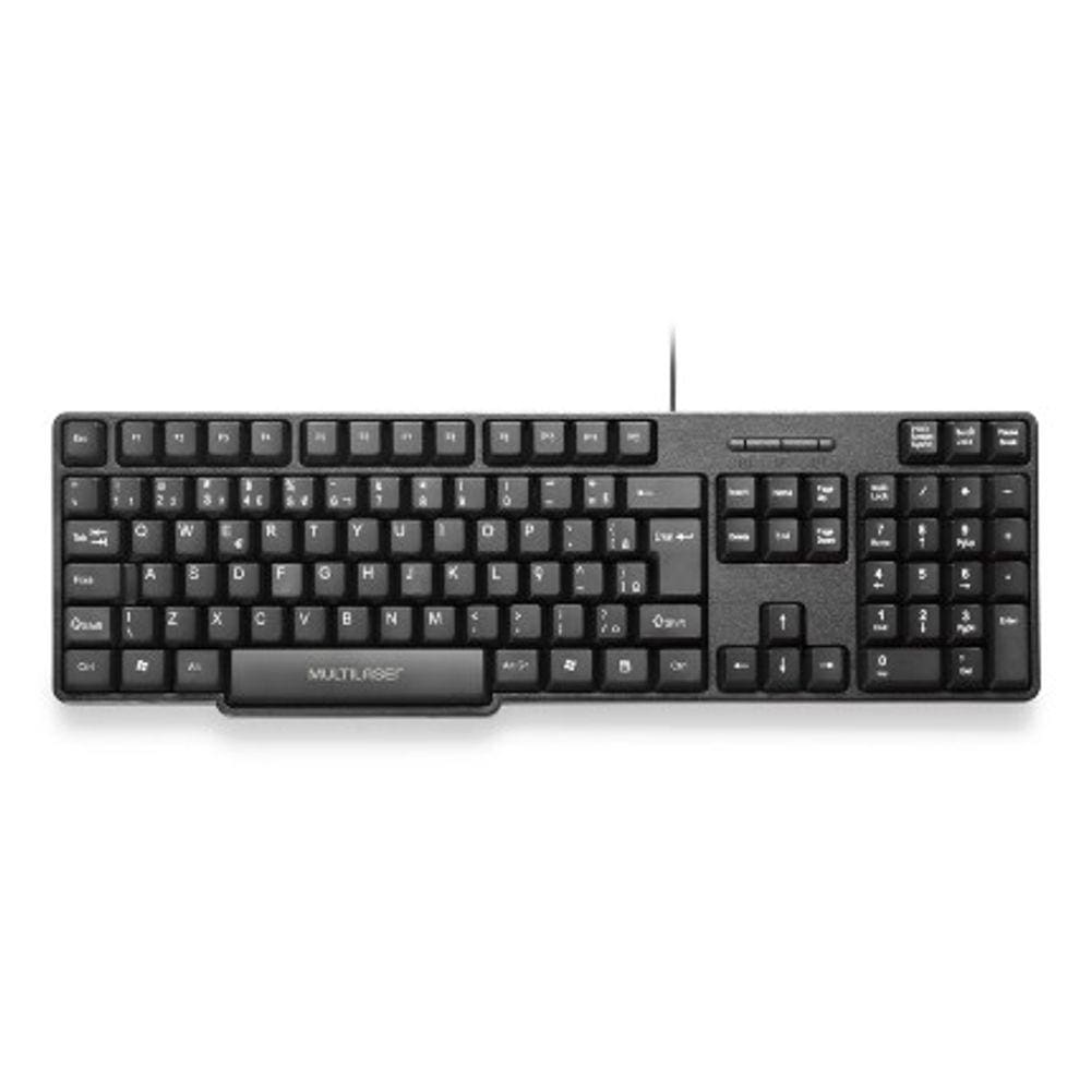 Teclado Slim preto USB Multilaser - TC213