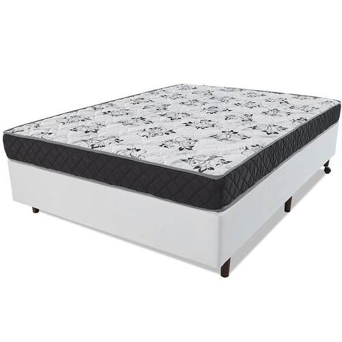 Conjunto Colchão Espuma D33 + Box Sommier Casal 138x188 Menor preço em Conjunto Colchão Espuma D33 + Box Sommier Casal 138x188