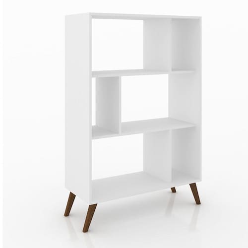 Estante para livros MovelBento RT3015 Retrô com 6 Nichos e Pés de plástico Menor preço em Estante para livros MovelBento RT3015 Retrô com 6 Nichos e Pés de plástico