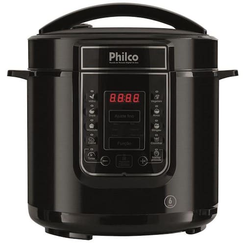 Menor preço em Panela Elétrica de Pressão Philco 6 Litros Painel Digital com 13 Funções Preto