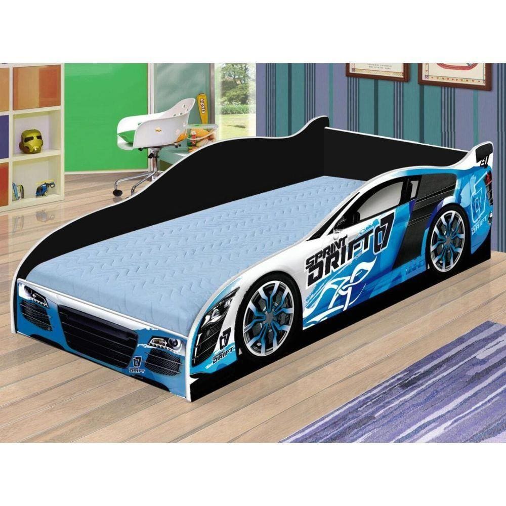 Cama Infantil Carro de Corrida vidaXL, MDF