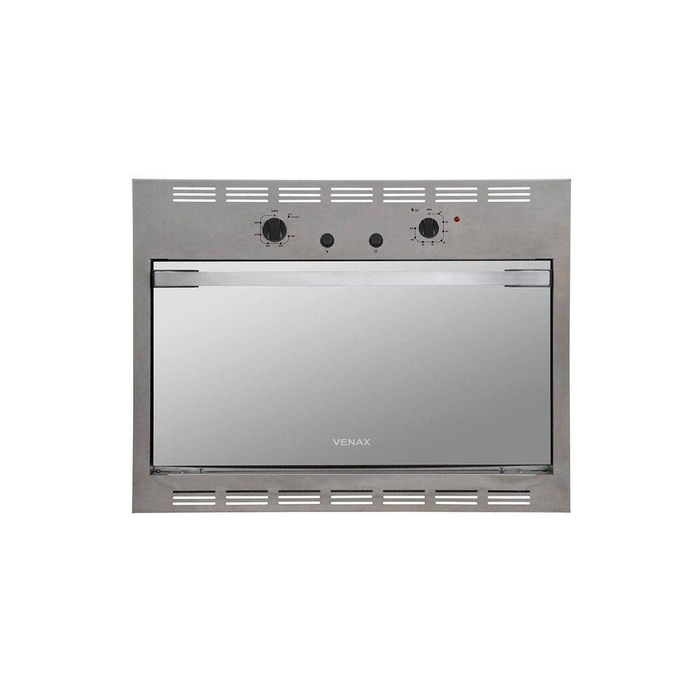 Forno a gas de embutir venax cristallo 50l eletrico inox | Extra