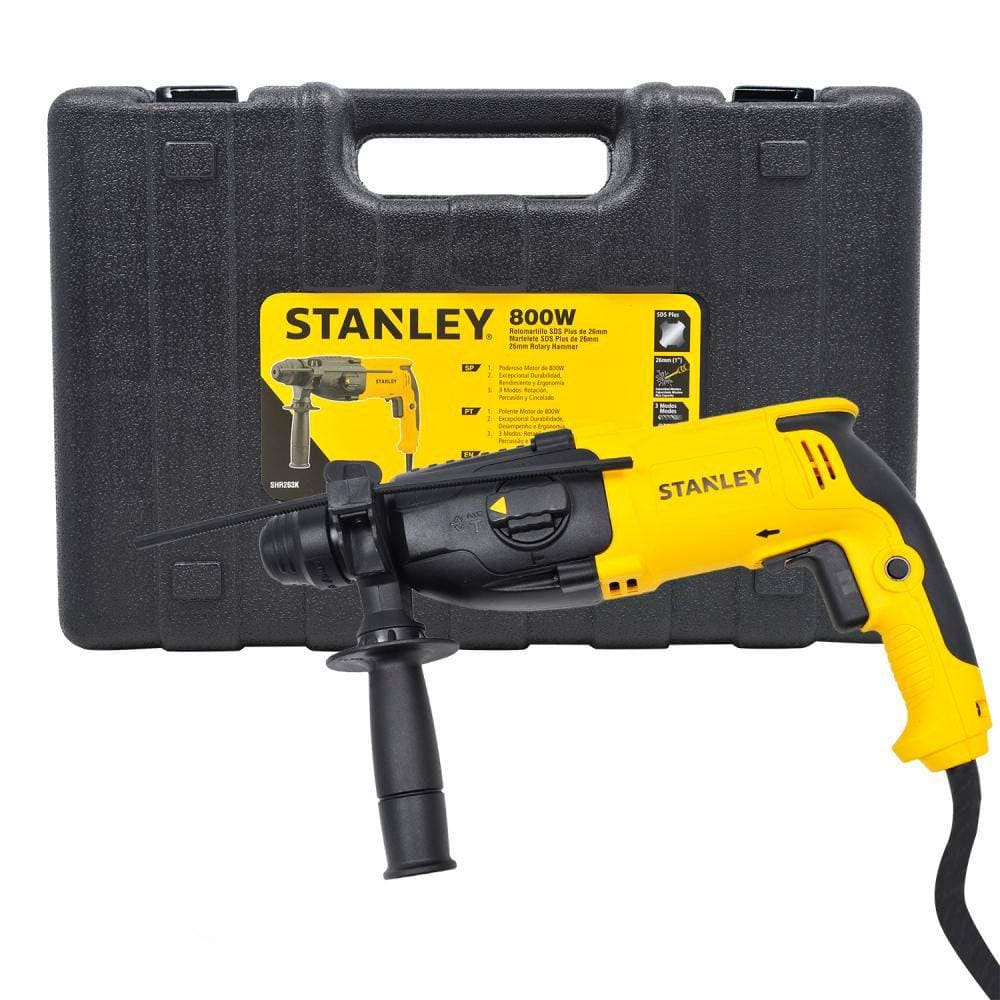 Martelete Perfurador Rompedor 800 Watts Velocidade Variável E Reversível Sds-Plus - Shr263K - Stanley