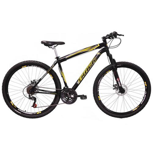 Bicicleta Aro 29 Track TB Niner P com 21 Marchas e Suspensão Dianteira - Preta/Amarelo é boa?