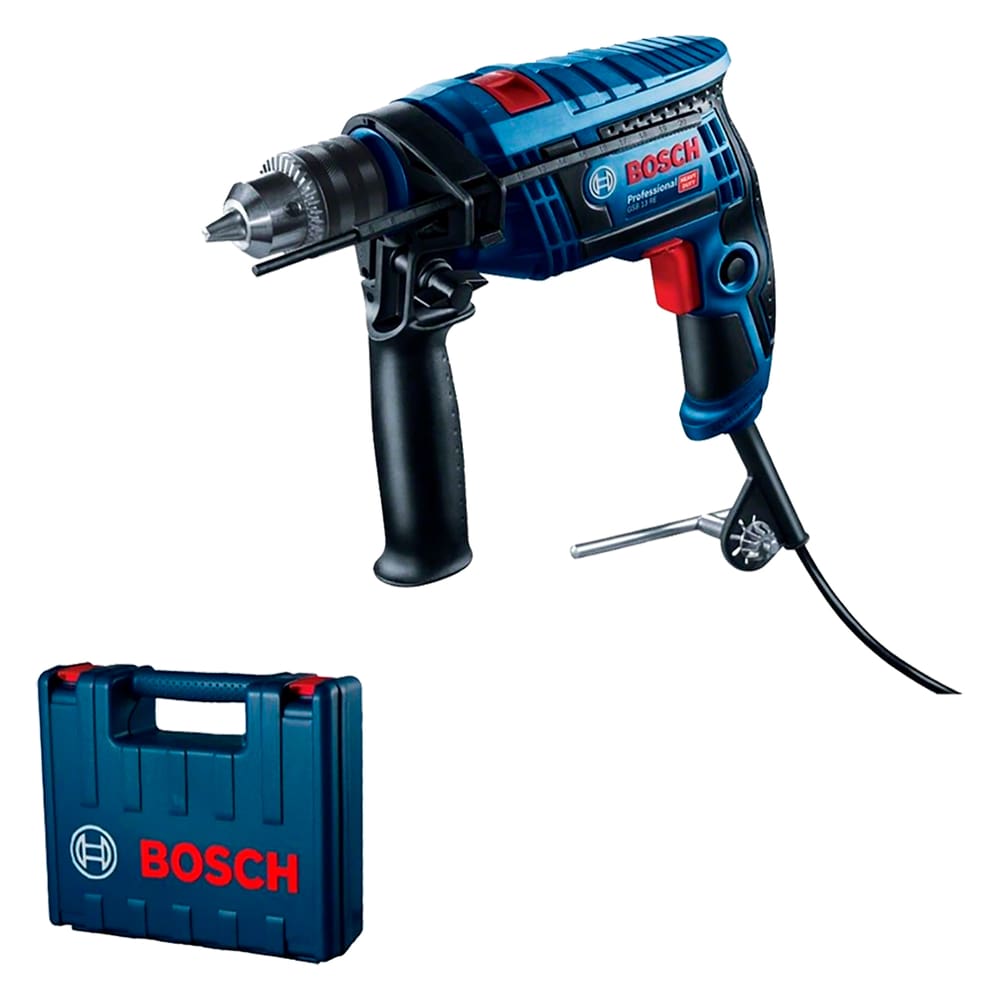 Furadeira de Impacto Reversível 650W 110v GSB 13 RE Professional Azul e Preta