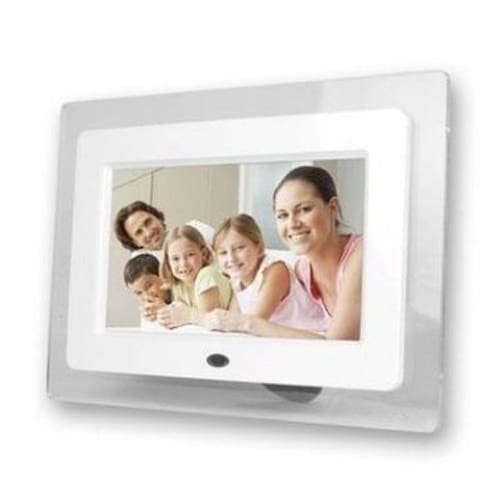 Menor preço em Porta Retrato Digital 7 Pol Lcd Videos Usbc/ Controle Branco