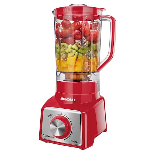 Liquidificador Mondial Turbo L-1000 RI Vermelho/Inox 1000W com 12 Velocidades é boa?
