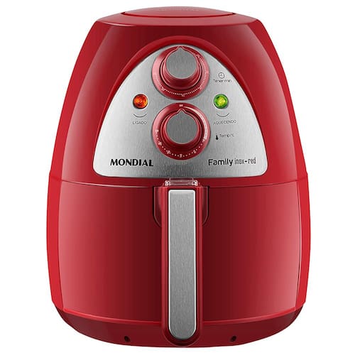 Fritadeira Elétrica Sem Óleo Air Fryer Mondial Inox Red Premium AF-14 4 L - Vermelha/ Inox é ruim? Fritadeira Elétrica Sem Óleo Air Fryer Mondial Inox Red Premium AF-14 4 L - Vermelha/ Inox é boa?