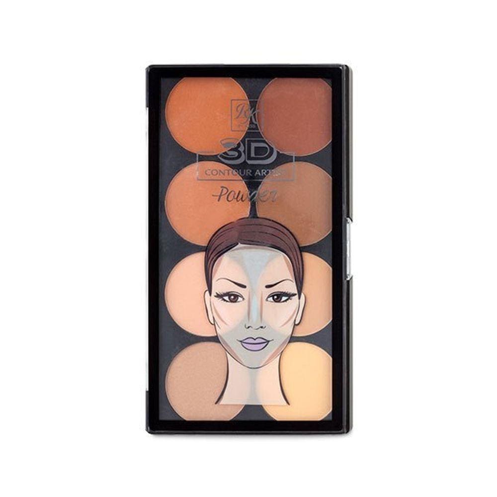 Paleta de Contorno em pó RK By Kiss 3D Contour Artist Powder