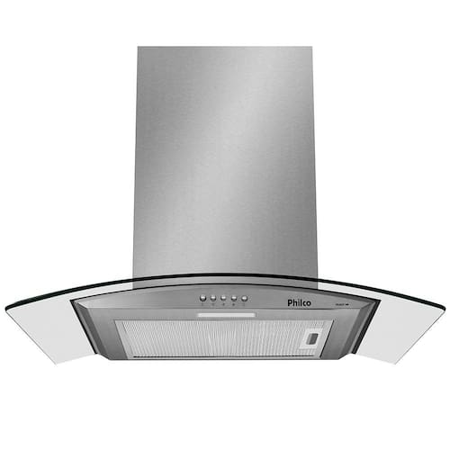 imagem-Coifa de Parede 60cm Philco Glass, 3 Velocidades, Inox, 110V