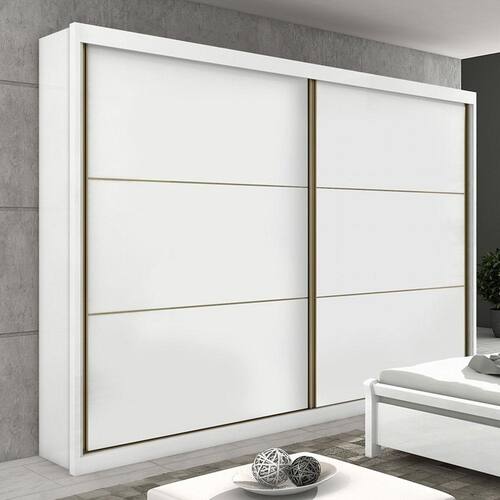 Guarda Roupa Casal 2 Portas 6 Gavetas Toronto New Móveis Lopas Branco Menor preço em Guarda Roupa Casal 2 Portas 6 Gavetas Toronto New Móveis Lopas Branco