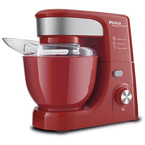 imagem-Batedeira Planetária PHP500 Turbo 11 Velocidades Vermelha - 220V