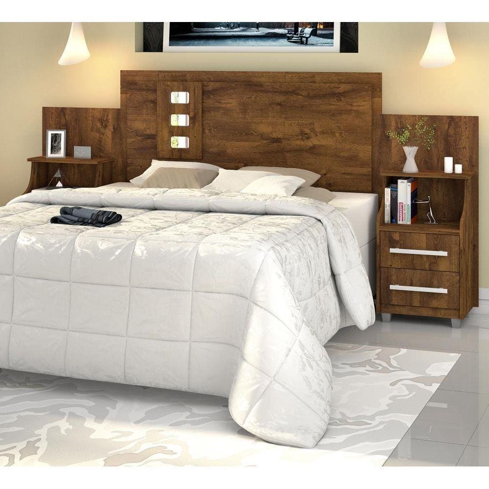 Cabeceira Flórida para Cama Casal/Queen/King - Malbec - Jaci Móveis