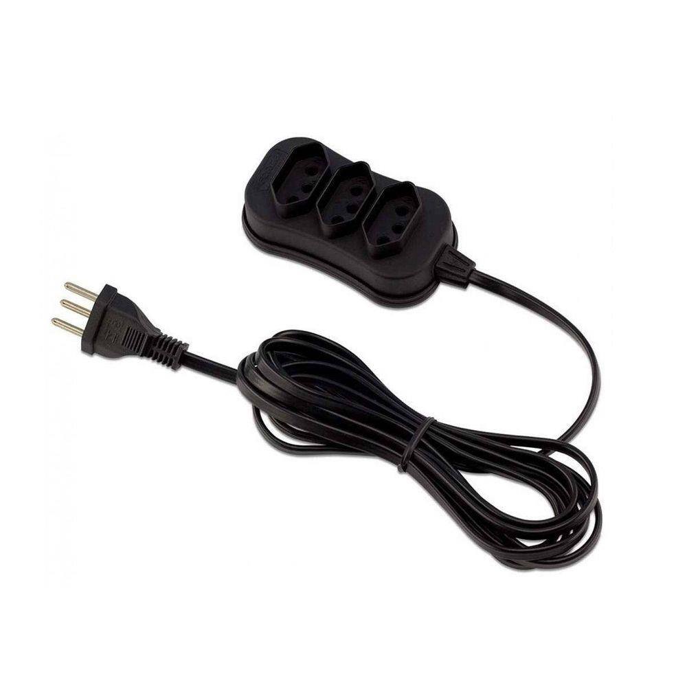 Extensão 3 Tomadas 3metros 10A Tripolar 0180200253 Force Line