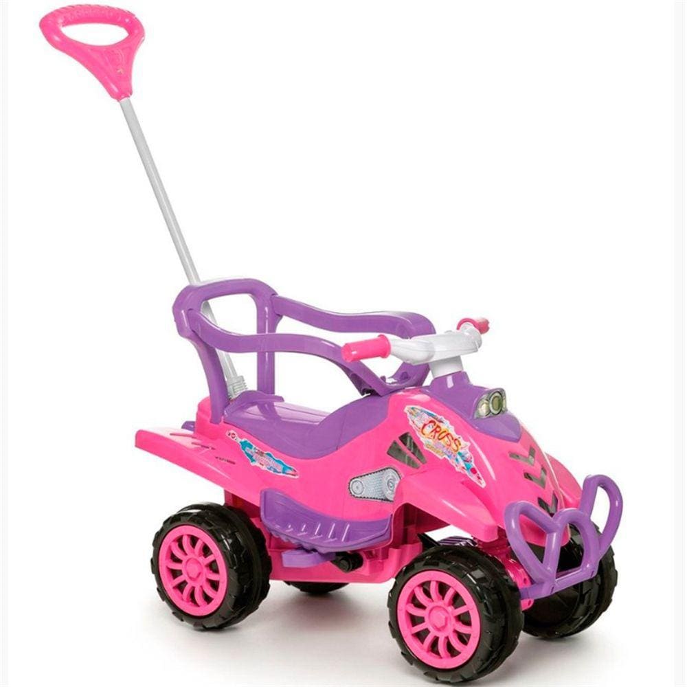 Carrinho de Passeio ou Pedal Cross Turbo Pink - Calesita