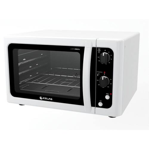 Forno Elétrico De Bancada Atlas acabamento interno limpa fácil - 220V Menor preço em Forno Elétrico De Bancada Atlas acabamento interno limpa fácil - 220V