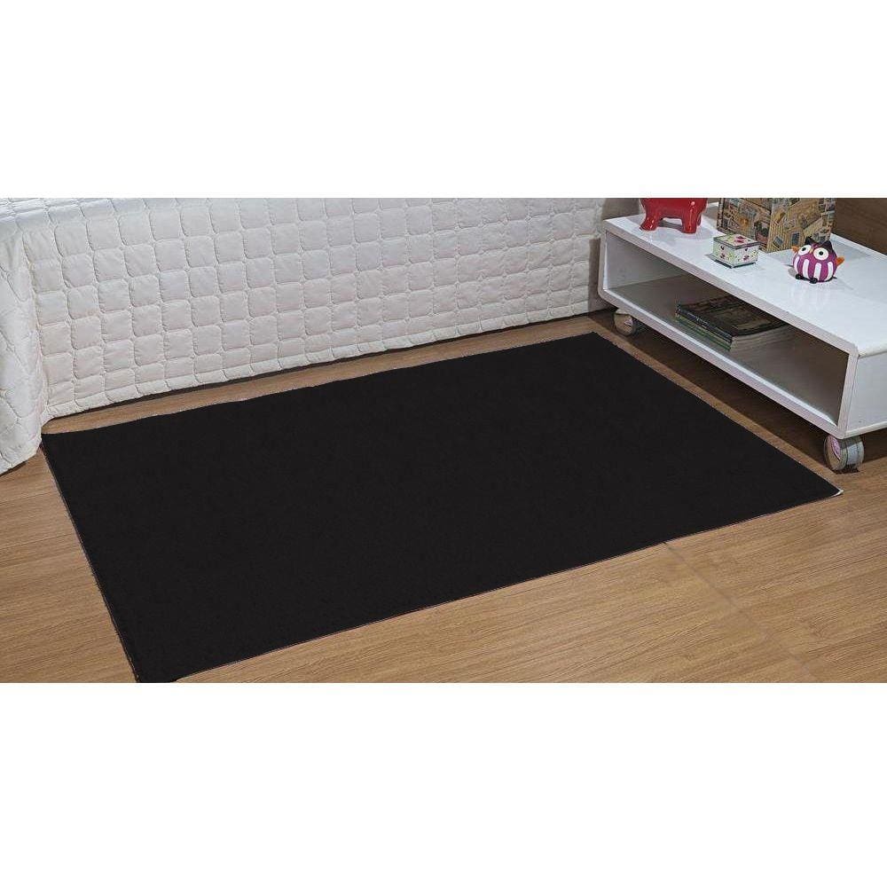 Tapete Passadeira Quarto 50 x 100 Classic Preto